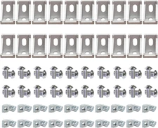 20Sets 10 Extrusion Brackets 1" X 1" 1010 Series Aluminum Extrusion Profiles Con