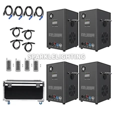 PAIDUN 4Pack 750W Cold Spark Firework Machine Wedding DJ Disco Show Effect Case