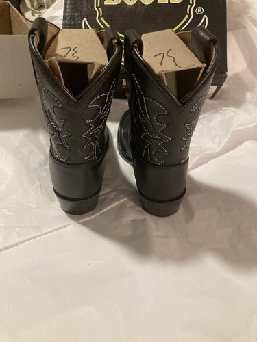 Dan Post Boots Infants Black 7.5 Leather Cowboy Boots BRAND NEW IN BOX! - Picture 13 of 17