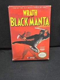 Wrath of the Black Manta NES Nintendo Completo En Caja CIB Manual Probado