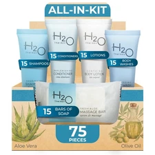 Hotel Soaps & Toiletries Bulk Set | 1-Shoppe Amenities Kit | 0.85oz Shampoo &...