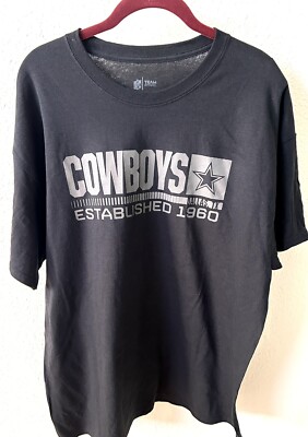 Dallas Cowboys NFL Team Apparel Established 1960 T-Shirt Shirt Men's XL Black