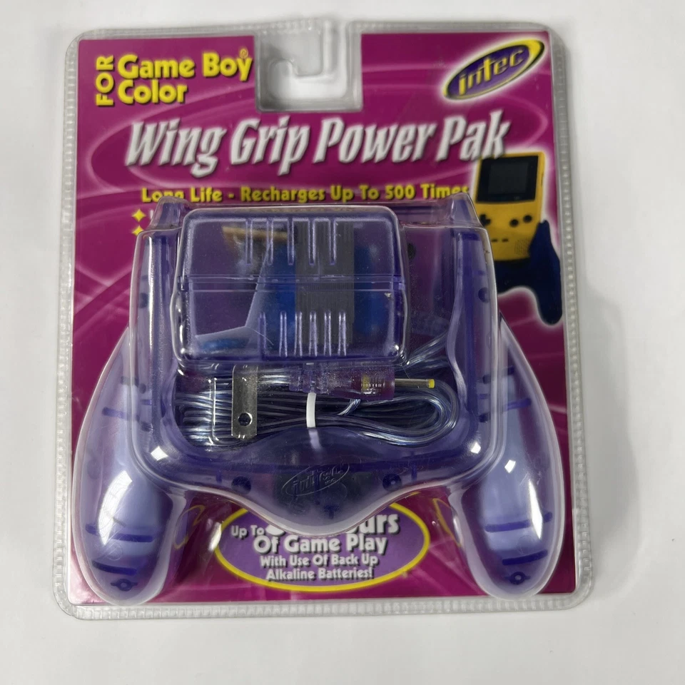 Intec Wing Grip Power Pack For Nintendo Gameboy Color NEW SEALED RARE Purple - Image 2 of 4