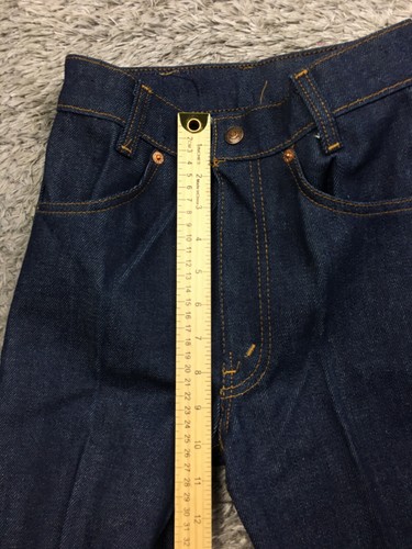 Jeans vintage anni '70 Levi ragazzi ragazzi taglia 12 sottili W24 blu scuro 438-0719 1979 - Foto 9 di 18