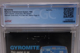 Gyromite Nintendo NES 1988 CIB Complete in Hangtab Box CGC Graded 8.0 9.6 Cart!