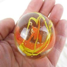 Toe Breaker 50mm 2" Red/Yellow FIESTA Wire Pull Marbles glass