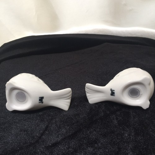 Pier One White Ceramic Birds Set Salt Pepper Shakers Minimalist Design NEW Pier1 - Picture 5 of 12