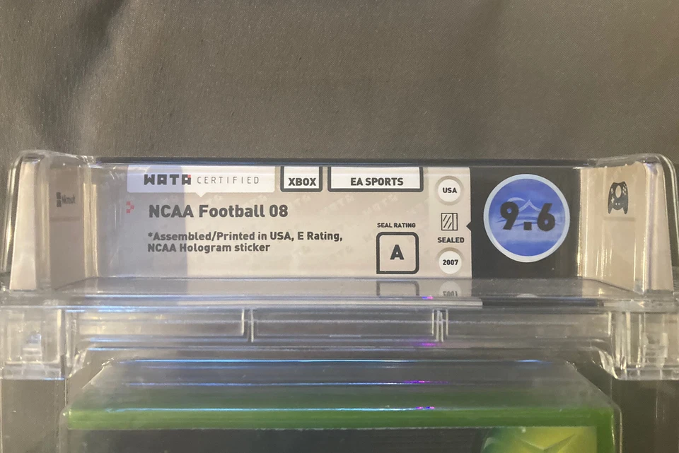 WATA GRADED 9.6 SEALED NCAA Football 2008 **ONLY ONE IN POPULATION** - Image 3 of 4