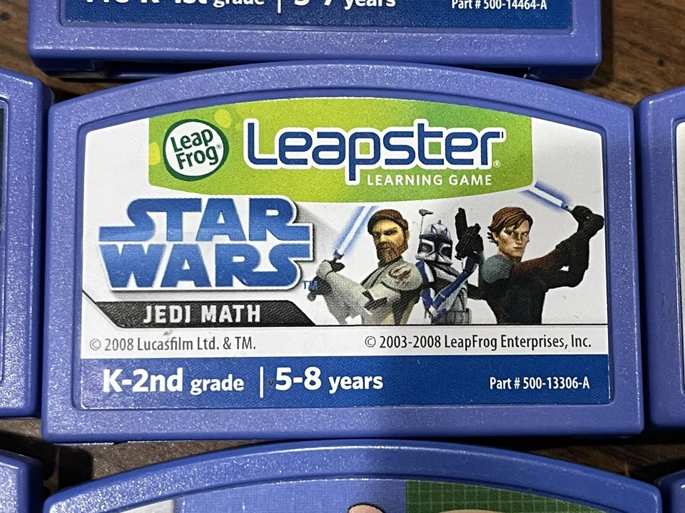 LeapFrog Leapster LeapPad LMax Learning Game Cartridge Lot of 10 Starwars - Image 3 of 4