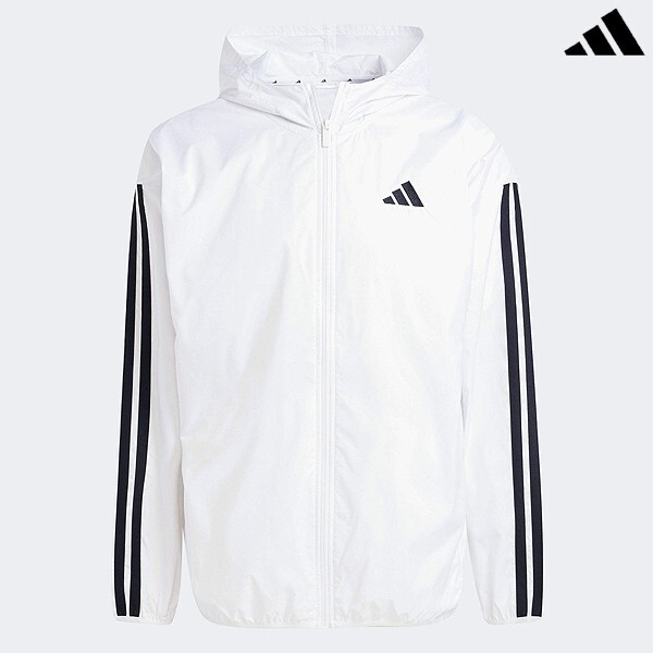 ウォーキング・ランニングウェア Adidas Jacket Men's Gym+3S WNDBREAK Adidas Gym + 3S Windbreaker Top Men's Sports Casual Jacket