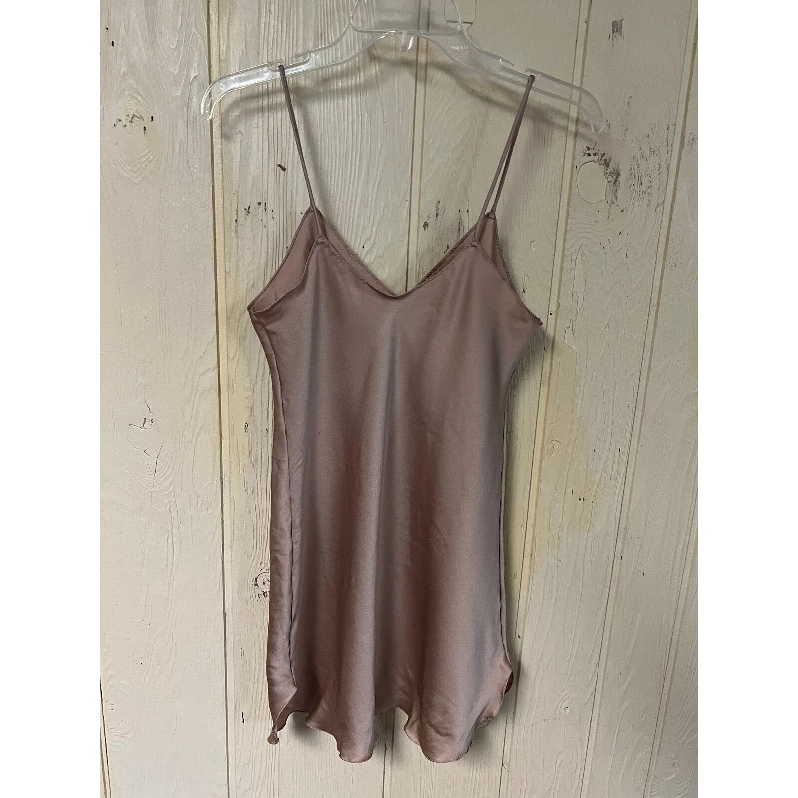 UNDERCOVER Abito Slip Vintage Victoria's Secret Piccolo Raso Lingerie Moka Mousse Lusso