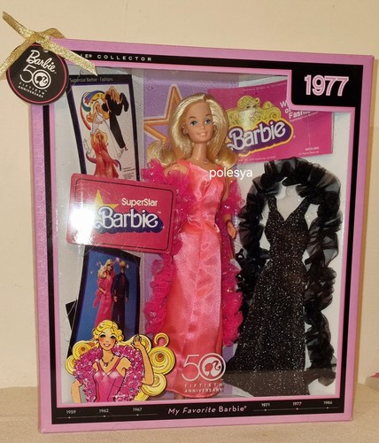 Barbie Superstar 50th Anniversary Celebration set #N4978 Repro 1977 My Favorite - Foto 4 di 14