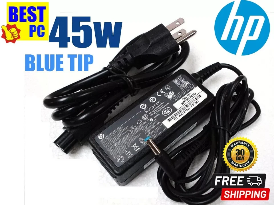Genuine HP Laptop 45W 19.5V AC  Adapter Charger Power Supply Blue Tip 741727-001 - Image 4 of 4