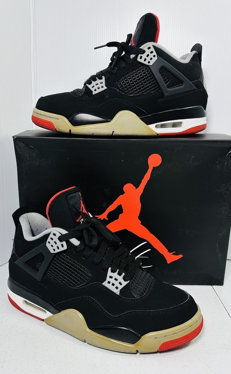 Nike Air Jordan 4 Retro OG Bred 2019 Black Red Chicago Nike Air Jordan 4 Retro OG Bred 2019 Black Red Chicago
