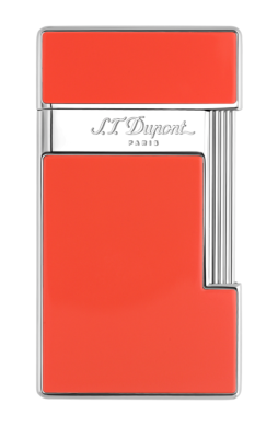 S.T. Dupont Slimmy Coral Lacquer & Chrome Lighter, 028006, 28006