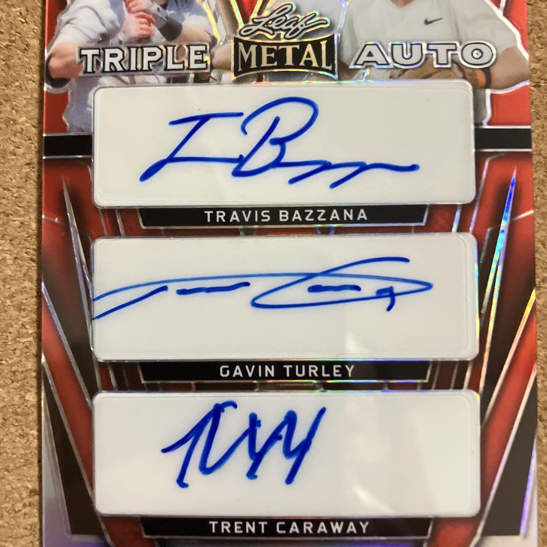 Bazzana Turley Caraway Triple Sign Auto Leaf | eBay