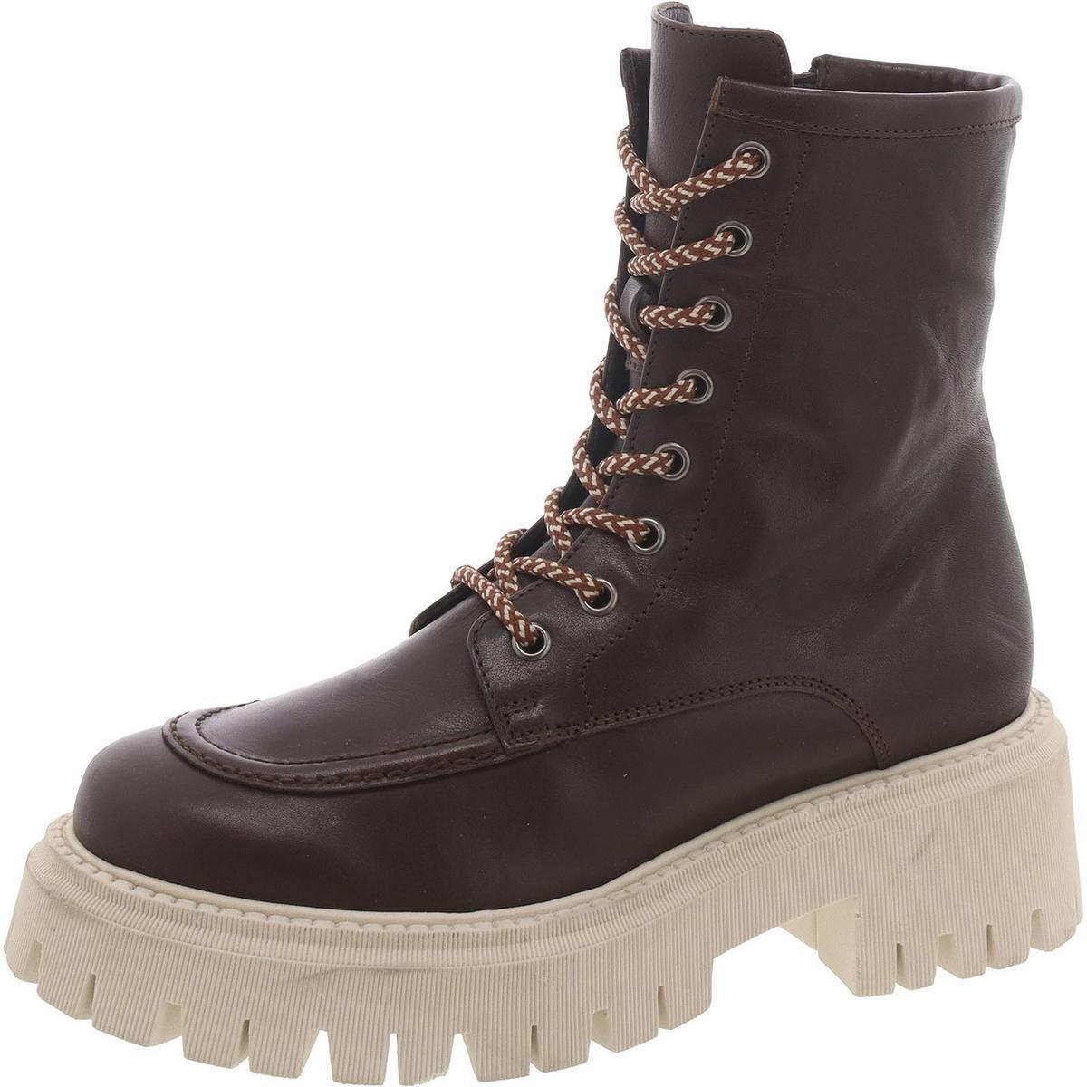Женские коричневые кожаные ботильоны Aquatalia Shoes 7 Medium (B,M) BHFO 3354