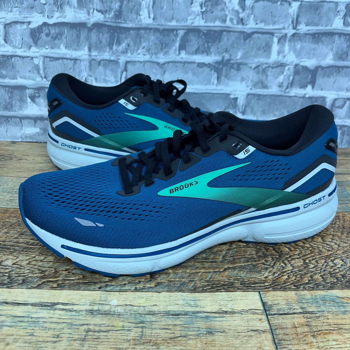 Brooks blue and store green shoes