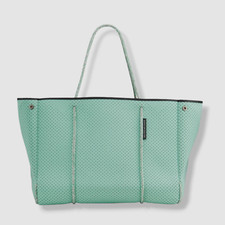 $351 State Of Escape Women's Green Handbag Pouch Shoulder Perforated Tote Bag