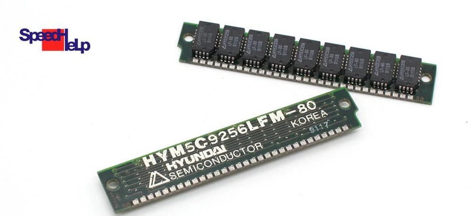 Simm 512KB Hyundai HYM5C9256LFM-80 HY53C256 RAM 2x256KB 30-POL Pin 286 386 SX XT - Image 2 of 3