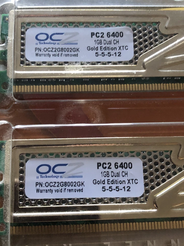 OCZ gold Editio. oczg800r22gk K 1GB DDR2 -400 PC2 6400 Dual Ch Kit - Image 3 of 3