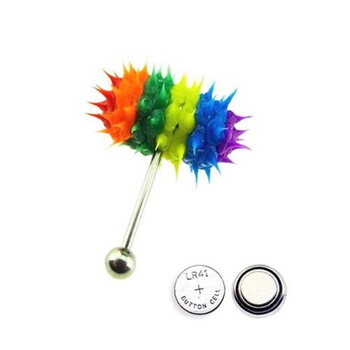 316L Surgical Steel Jewelry Stud Ring Barbell Body Piercing Vibrating Tongue Bar - Picture 16 of 21