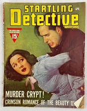 Startling Detective Adventures, April 1940, Vintage True Crime Stories, Pulp
