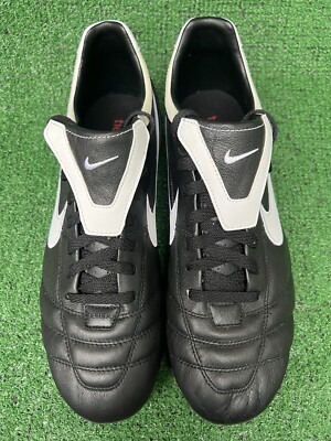 Nike Tiempo Mystic II Cleats Men's Sz 12 Black White FG Nike Tiempo Mystic II Cleats Men's Sz 12 Black White FG
