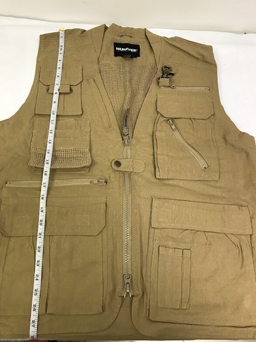 Humvee by CampCo Safari Khaki Vest, Size M - Picture 5 of 7