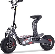 MotoTec Vulcan 1600W 48V Electric Scooter - Black
