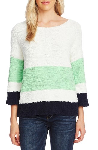 Colorblock Teddy Knit Sweater 