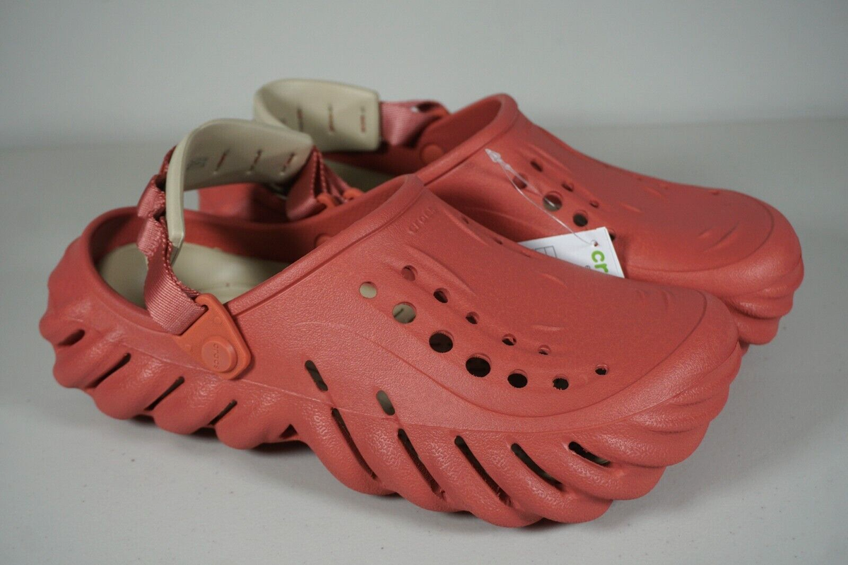 CROCS Echo Red Clog | Unisex Lightweight Comfort Slip-On Shoes Crocs Echo Clog in Varsity Red Crocs main image 4