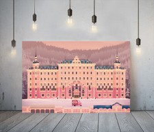 GRAND BUDAPEST HOTEL 1 - TIEF GERAHMTES LEINW...