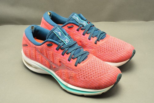 Mizuno Wave Rider 25 Running Shoes Womens Size 9 Pink Dark Blue J1GD217578 - Picture 2 of 13
