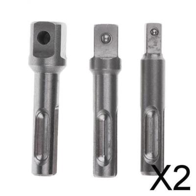 2x 3PCS SDS Plus Adapteranschluss für 1/4 '' 3/8 '' 1/2 ''