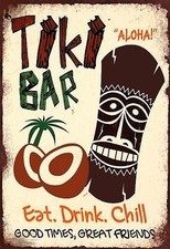 Top-Schilder, versch. Größen,  Tiki Bar, Trinklokal, Cocktails, Aloha, Neu, ovp