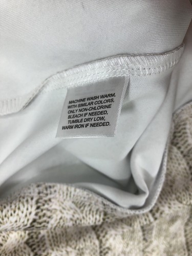 Tallia Sport Cable Sweat Shirt Cream Men Size M - NWT - Picture 12 of 12