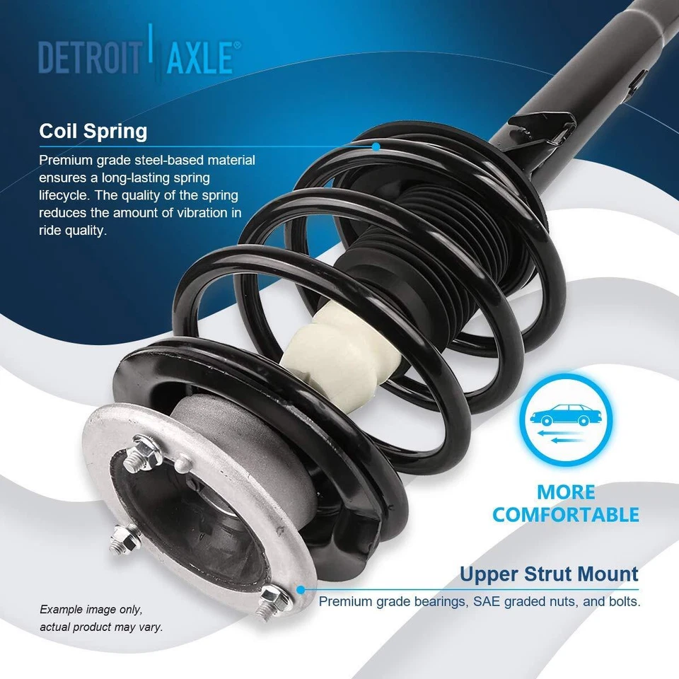 6pc Front Struts Coil Spring Assembly Tie Rods for BMW 320i 323i 325i 325Ci 330i - Image 3 of 4