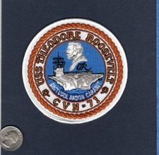 CVN-71 USS THEODORE ROOSEVELT US Navy Carrier Ship Squadron Cruise Jacket Patch
