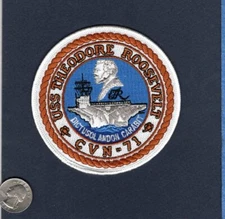 CVN-71 USS THEODORE ROOSEVELT US Navy Carrier Ship Squadron Cruise Jacket Patch