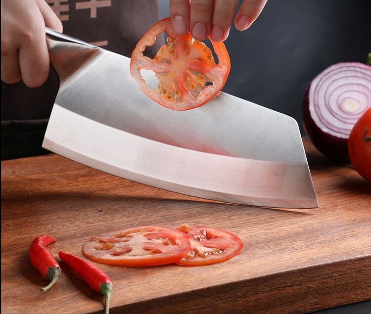Kitchen Knife Stainless Steel Asian Chef Butcher Sharp Cleaver Chopping Meat US