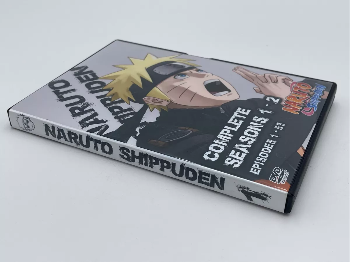 Naruto Shippuden Episodes 1 - 53 Seasons 1 & 2 English Dubbed / Japanese  DVD Set