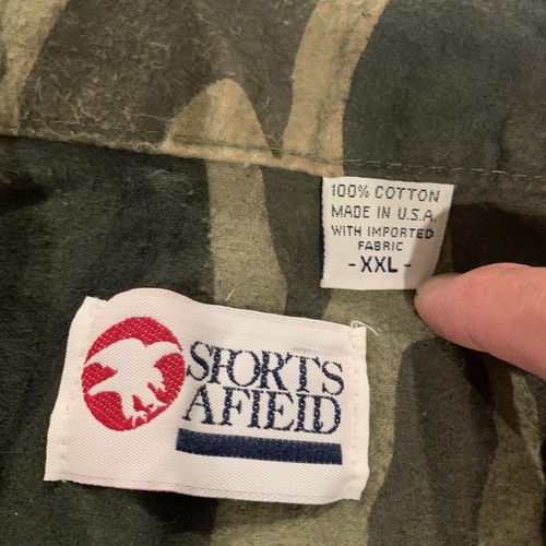 Vintage Sports Afield Camo Hunting Button Up Long Sleeve Shirt Men’s XXL Hunter - Picture 11 of 23