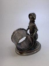 WEBSTER #171 NAPKIN RING WITH FANCY DRESSED GIRL - BEST OFFER - 15 OF 34