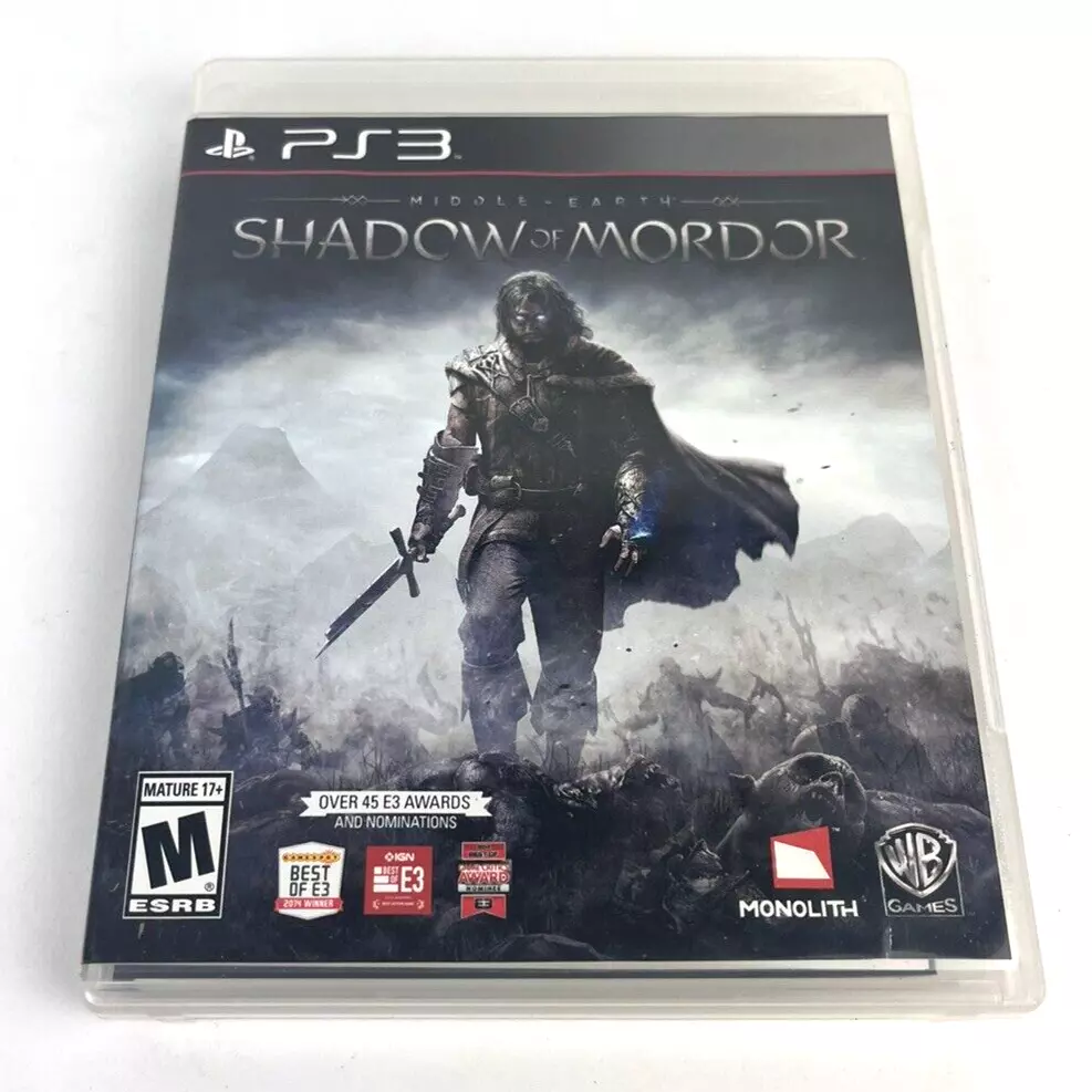 Middle Earth Shadow of Mordor Sony PlayStation 3 Video Game for sale online