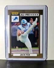 Jack Fox 2024 All-Pro Panini NFL #26 Football Card Detroit Lions 1 of 101