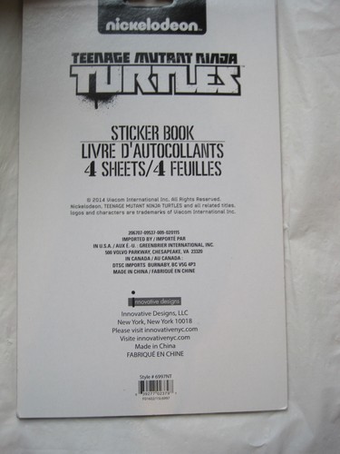 Lot of 4~Nickelodeon TMNT Mutagen Mayhem Graphic w/stickers & Tattoos~LBDEU - Picture 8 of 10