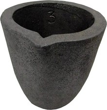  3-6Kg Clay Graphite Crucibles Premium Black Foundry Cup Furnace Torch Melting C