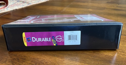 Avery Durable View 2” Binder 3 Ring EZ-Turn Rings One Black Binder NEW 696494 - Picture 2 of 7