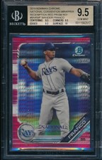 BGS 9.5 WANDER FRANCO 2019 Bowman Chrome National RED REFRACTOR #/5 RC GEM MINT+
